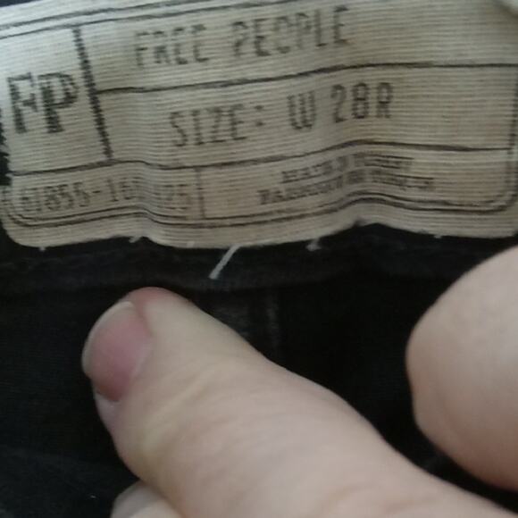 Free People Women's Size 28R Skinny high rise Black Jeans. Athleisure, Comfy - Picture 2 of 11